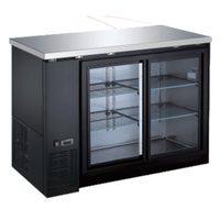 Réfrigérateur de bar arrière à portes coulissantes en verre EFI CBBGDS2-48CC de 123,9 cm