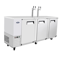 Atosa MKC90GR Commercial 89-Inch Direct Draw Beer Cooler, 4-Barrel Capacity