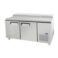 Atosa MPF8202GR 67-Inch Commercial Two-Door Pizza Prep Station
