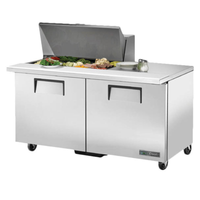 True TSSU-60-15M-B-HC Mega Top 60-3/8" Sandwich / Salad Prep Refrigerator
