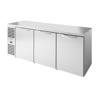 True Refrigeration TBR84-PTSZ1-L-S-SSS-SSS-1 Pass-Thru 84-Inch Solid Door Back Bar Cooler