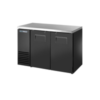 True Refrigeration TBB24-48-2S-Z1-SFT-B-1 48" Two-Door Solid Refrigerated Back Bar Cabinet