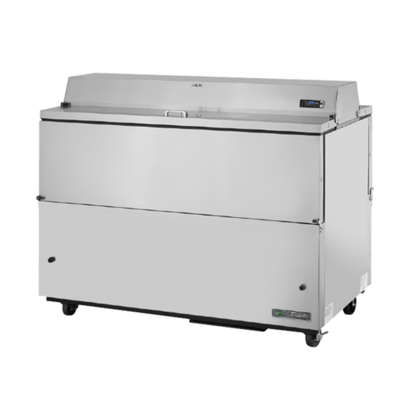 True TMC-58-S-DS-HC 58-Inch 16-Crate Dual-Sided Mobile Milk Cooler