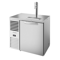 True Refrigeration TDR36-PTSZ1-L-S-S-S-1 36-Inch Single-Zone Pass-Thru Direct Draw Beer Dispenser