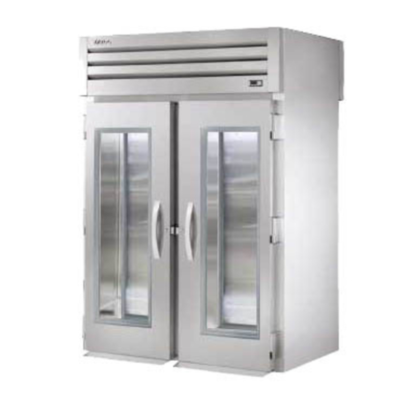 True SPEC SERIES STA2RRT-2G-2S-HC 68-Inch Two-Section Glass/Solid Door Roll-Through Refrigerator