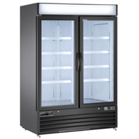 Maxx Cold MVMF48B 54-Inch Two-Door Glass Merchandising Freezer - 48 Cu. Ft.