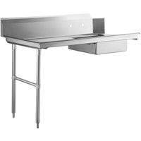 Omcan 47748 72-Inch Left-Side Stainless Steel Soiled Dishtable