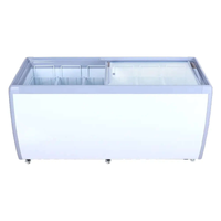 Ancaster FG-560 71-Inch Commercial Ice Cream Dipping Cabinet with Sliding Glass Doors