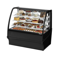 True Refrigeration TDM-R-48-GE/GE-B-W 48-1/4" Curved Glass Refrigerated Bakery Merchandiser