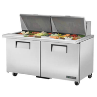 True TSSU-60-24M-B-ST-HC 60.38-Inch Refrigerated Mega Top Prep Table