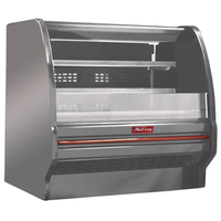 Howard-McCray SC-OD40E-6L-S-LED 75-Inch Stainless Steel Open Refrigerated Merchandiser