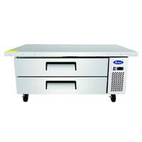 Atosa MGF8452GR 60.5" Commercial Refrigerated Chef Base with Two Drawers