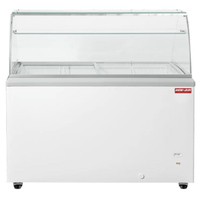 New Air NIF-60-DC 60.38-Inch Commercial Flat Glass Ice Cream Dipping Cabinet