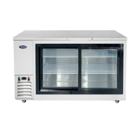 Atosa SBB69SGGRAUS1 68-Inch Two-Section Sliding Glass Door Back Bar Refrigerator