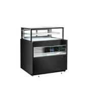 EFI CGOMD-5260 52-Inch Straight Glass Refrigerated Dual Display Showcase - Black