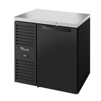 True TBR32-RISZ1-L-B-S-1 32" Solid Door Back Bar Refrigerator with Stainless Top