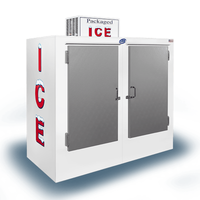 Leer L075UASP 75 Cu. Ft. Heavy-Duty Outdoor Ice Merchandiser - 73"