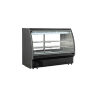 EFI CDCBC-72 71.7" Black Curved Glass Refrigerated Deli Display Case