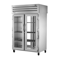 True STR2RPT-2G-2G-HC 52.63-Inch 2-Section Glass Door Pass-Through Refrigerator
