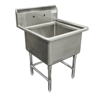Thorinox TSS-2020-0 20x20x12-Inch Single Bowl Commercial Sink