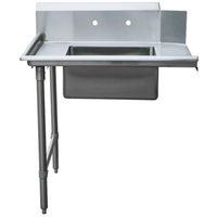 Omcan 28482 Commercial 36-Inch Left-Side Soiled Dishtable with Sink