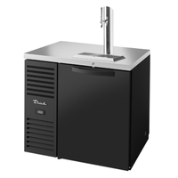 True Refrigeration TDR36-PTSZ1-L-B-S-S-1 36-Inch Pass-Through Single-Zone Draft Beer Dispenser