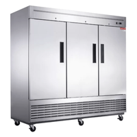 New Air 82-Inch Triple Solid Door Reach-In Commercial Freezer 64.8 Cu.Ft. (NSF-182-H)