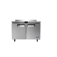Atosa MGF8413GR 48-Inch 2-Door Commercial Worktop Freezer with Backsplash