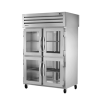 True Refrigeration STR2RPT-4HG-2S-HC 52.6-Inch Two-Section Pass-Thru Refrigerator