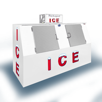 Leer L075SASP 75 Cu. Ft. Outdoor Slant Ice Merchandiser