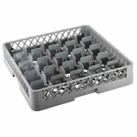 Omcan 43502 25-Compartment Commercial Glass Washing Rack