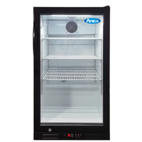 Atosa CTD-7T 7.0 Cu. Ft. Glass Door Countertop Display Refrigerator - Black