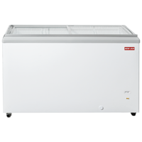 New Air NIF-60-FG 60-Inch Commercial Flat Glass Ice Cream Display Chest