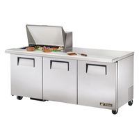 True TSSU-72-12M-B-HC 72-Inch Mega Top Salad/Sandwich Prep Table