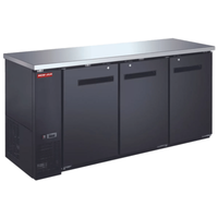 New Air NBB-72-SB-N 72-Inch Solid Door Refrigerated Back Bar Cooler