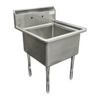 Thorinox TSS-1818-0 Heavy-Duty 18-Inch One-Compartment Commercial Sink