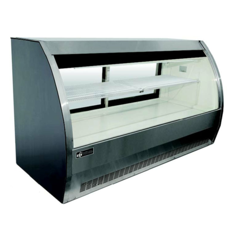 EFI CDC-2000S 78.7" Curved Glass Refrigerated Deli Display Case