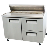 EFI CSDW2-48VC Station de préparation réfrigérée Versa-Chill de 48,2 pouces avec porte et tiroirs