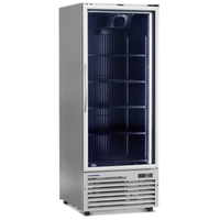 Minus Forty 22-USGF-F1-SL 30-Inch Upright Glass Door Merchandising Freezer, Silver/Black
