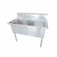 EFI SI818-2NC 41-Inch Stainless Steel Double Compartment Prep Sink