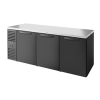 True TBR84-PTSZ1-L-B-SSS-SSS-1 84-Inch Solid Door Pass-Thru Back Bar Refrigerator