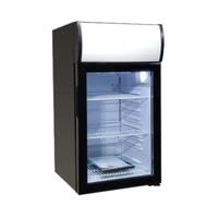 Réfrigérateur de comptoir vitré noir EFI C1-52GDCT-L 52L
