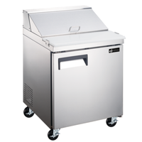 Table de préparation réfrigérée à sandwichs et salades EFI CSDR1-27VCX X-Line, 27,5 po, 1 porte – 5,7 pi³