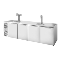 True Refrigeration TDR108-RISZ1-L-S-SSSS-1 108-Inch Four-Door Outdoor Draft Beer Dispenser