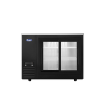 Atosa SBB48SGGRAUS2 48-Inch Shallow Depth 2-Glass Door Refrigerated Back Bar Cooler