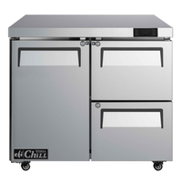 EFI FUDW2-36VC 36-Inch Undercounter Freezer with 1 Door and 2 Drawers
