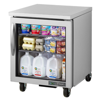 True TUC-27G-HC~FGD01 27.63" Commercial Glass Door Undercounter Refrigerator