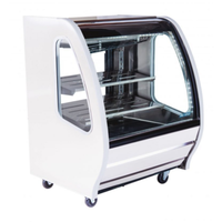 Imbera Pro-Kold DDC40W 40-Inch White Curved Glass Refrigerated Deli Case