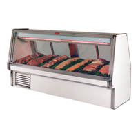 Howard-McCray SC-CMS34E-6-S-LED 76.5-Inch Stainless Steel Red Meat Display Case