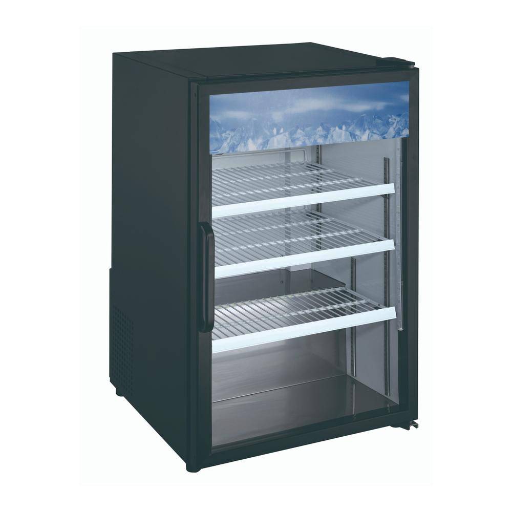 G188BMF-HC Glass Door Countertop Refrigerator
